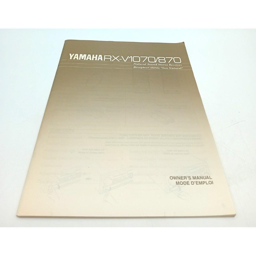 Original Yamaha RX-770 RX-570 Natural Sound Stereo Receiver Owner's Manual OEM